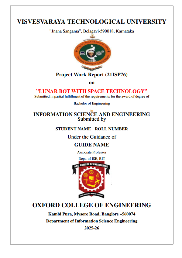 Lunar Bot with Space Technology